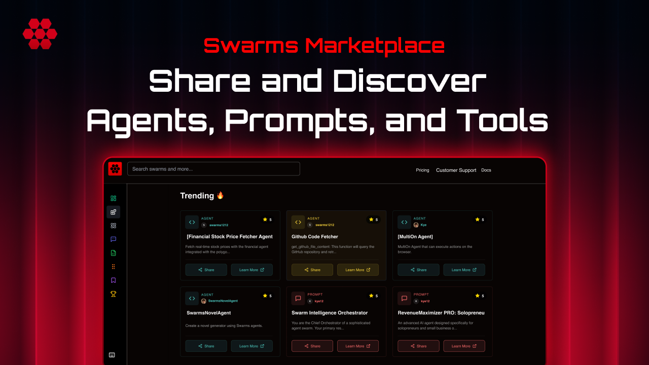 Swarms Marketplace - Buy & Sell AI Agents
